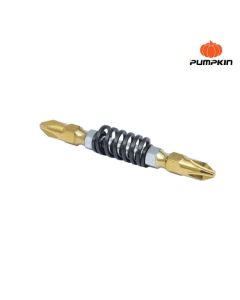 PUMPKIN 61039 ดอกไขควงลมโอซาก้าS2ลดแรงกระแทก PH2-65 IMPACT+SPRING 2ดอก/แผง