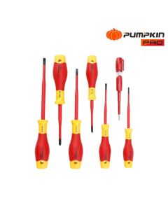 PUMPKIN PRO 17782 ชุดไขควงแฉกแบน7ตัว/ชุด VDE1000V PROVDE-IS7S