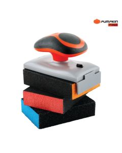 PUMPKIN PRO 30407 ชุดด้ามจับฟองน้ำกระดาษทรายรุ่นด้ามหมุนแพ็ค3ก้อน PRO-3PSR
