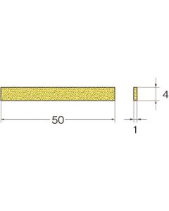 หินเจียรแท่งเซรามิก ความยาวรวม (มม.): 50 ขนาดเกรน (#): 700