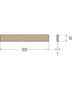 หินเจียรแท่งเซรามิก ความยาวรวม (มม.): 50 ขนาดเกรน (#): 3000