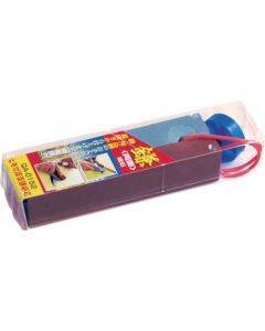 หินลับมีดรูปเคียว 133 x 40 x 28 หินลับมีดหยาบ/ปานกลาง #150/#800 (สีแดง)
