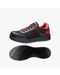 รองเท้าเซฟตี้ทรงสนีกเกอร์ QL-01N Black / Red