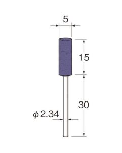 หินเจียรยางกากเพชรสีเขียว เส้นผ่านศูนย์กลางภายนอก (มม.): 5 ขนาดเม็ด (#): 90