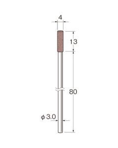 หินลับ Rabin พร้อมเพลา (ใช้งานทั่วไป) R4811 ขนาดเม็ด (#): 80