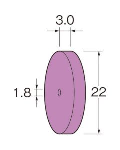 ขนาดเม็ดหินเจียรแบบล้อยางเซรามิก (#): 60 ความสูง (มม.) 3.0