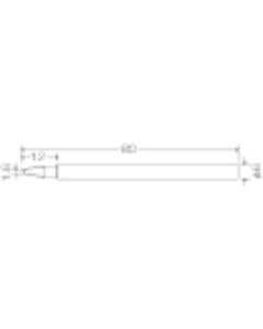 ปลาย เหล็กสำรอง ชนิด φ6BC สำหรับ KS-60R