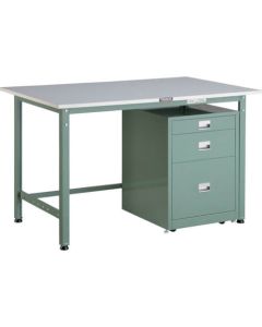 Light-Duty Workbench c/w 3 Cabinets