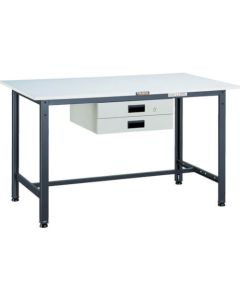 โต๊ะทำงานแบบ RAE 1200X750XH740 บาง 2 ลิ้นชัก สี DG