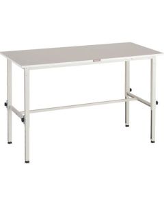 โต๊ะทำงานแบบปรับความสูงได้ ชนิด RAEM2 แผ่นด้านบนเป็นไปตาม RoHS2 1500 x 600 W สี