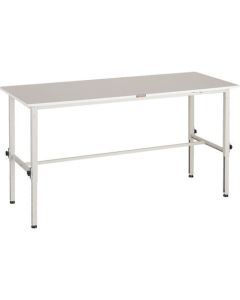 โต๊ะทำงานแบบปรับความสูงได้ ชนิด RAEM2 แผ่นด้านบนเป็นไปตาม RoHS2 1800 x 750 W สี