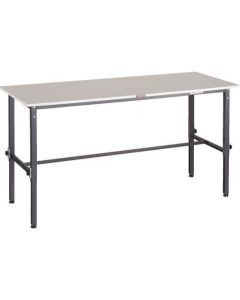 โต๊ะทำงานแบบปรับความสูงได้ ชนิด RAEM2 แผ่นด้านบนเป็นไปตาม RoHS2 1800 x 600 DG สี