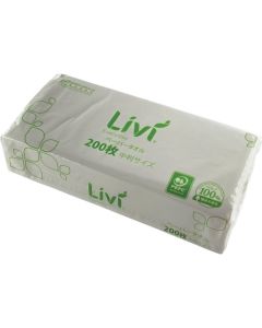 Livi Paper Hand Towel 48 ถุง ถุงละ 200 แผ่น