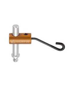 36 mm soft tip spring wire clamp with 25 mm post and M4 thread