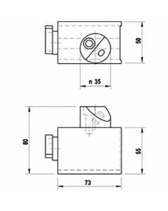 M8 magnet base for Datum sphere, for Zeiss applications