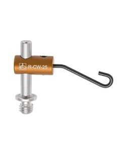 36 mm spring wire clamp with 25 mm post and M6 thread