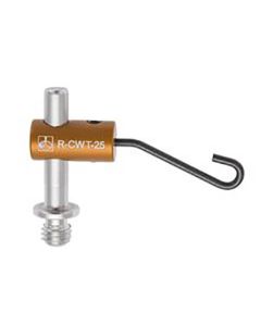36 mm soft tip spring wire clamp with 25 mm post and M6 thread
