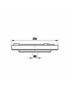 M5 aluminium adaptor plate for Prismo dynamic systems, 72 g, for Zeiss applications