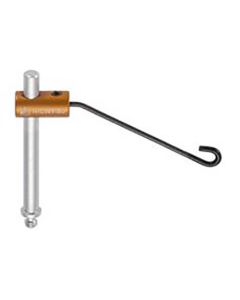 55 mm soft tip spring wire clamp with 45 mm post and M4 thread