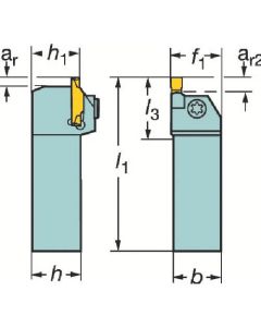 CoroCut 1/2 หัวกัดสำหรับการกลึงตัดและการเซาะร่อง