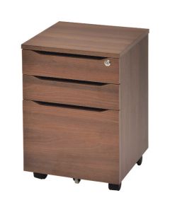 RF Wood Desk 3Tier Wagon Dark Brown 1อัน