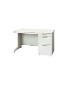 โต๊ะทำงานแขนเดี่ยว RJ-127D-3 WH สีขาว ลิ้นชัก D (364825)