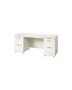 โต๊ะทำงานแขนคู่ RJ-166D-33 WH สีขาว (829907)