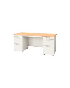 โต๊ะทำงานแขนคู่ RJ-167D-33 WM สีขาวเมเปิ้ล (829880)