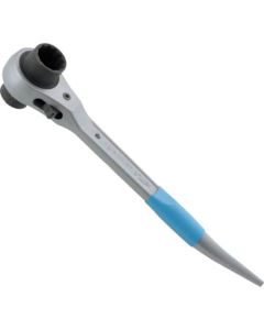 ประแจบล็อกฟรี 2 ข้าง หางหนู Aluminum Short Ratchet 17 x 19mm