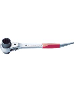 ประแจบล็อกฟรี 2 ข้าง หางหนู Aluminum Short Ratchet 19 x 24mm