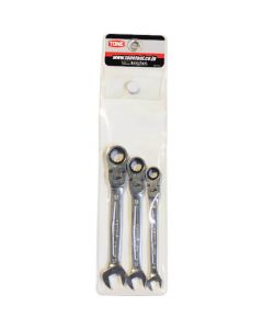 Ratchet Ring Wrench Flex Head 1ชุด