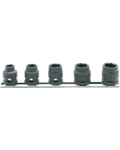 Impact Short Socket Set 3/8Sq.Dr. On Rail 1อัน