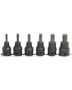 Impact Socket Set On Rail 1/2Sq.Dr. Torx 1อัน