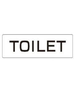 ป้ายชื่อห้อง TOILET อะคริลิค (ขาว) 50 x 150 x 2 หนา