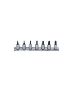 Torx Socket Set On Rail 1/4Sq.Dr. 1อัน