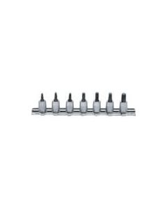 Torx Socket Set On Rail 1/4Sq.Dr. Bit 1อัน
