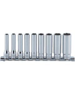 Socket Set On Rail 1/4Sq.Dr. 6-P Deep 1อัน