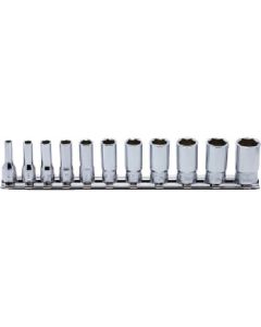 Socket Set On Rail 1/4Sq.Dr. Semi-Deep 1อัน