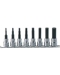 Socket Set On Rail 3/8Sq.Dr.Hex Socket 1อัน