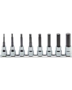 Hex Bit Socket Set 3/8 Sq.Dr. On Rail 1อัน