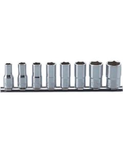 Socket Set On Rail 3/8Sq.Dr. Semi Deep 1อัน