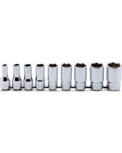 Socket Set On Rail 3/8Sq.Dr. Semi Deep 1อัน