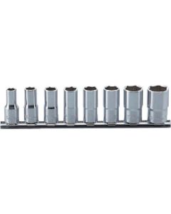 Socket Set On Rail 3/8Sq.Dr. Semi Deep 1อัน