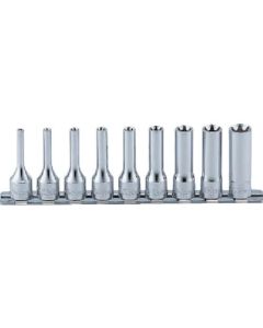 Torx Socket Set On Rail 3/8Sq.Dr. 1อัน