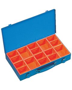 STEEL PARTS BOX 360 x 205 x 54 Orange Tray x 10