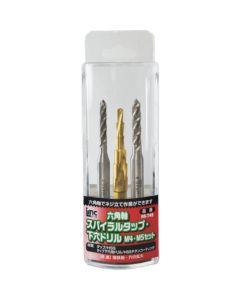 Hexagonal Shank Spiral Fluted Tap Step Drill Set ชุดละ 3 เส้น