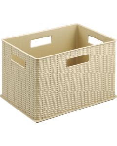 กล่องหวายสีน้ำตาลอ่อน