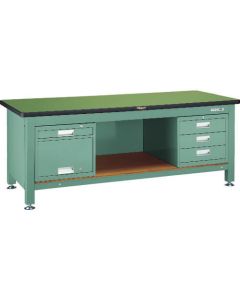 Heavy-Duty Workbench c/w 3 Cabinets and Locker