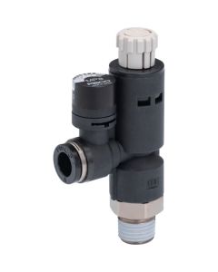 Regulatot Push-lock type Gauge Mounted Elbow