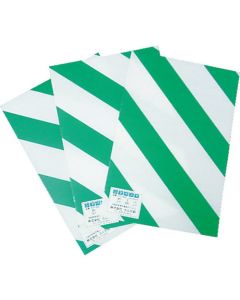 เบาะนิรภัยวีเนียร์ลาย 900 มม. x 2 ม. (รวม 10 ชิ้น) ขาว/เขียว